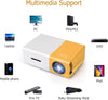 Mini Projector,Portable Movie Projector,Smart Home Projector,Neat Projector for Ios,Android,Windows,Ps5,Laptop,Tv-Stick,Compatible with Hdmi,Usb,Audio,Tf Card,Av and Remote Control